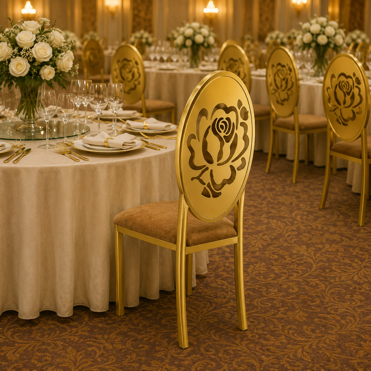 Rose Oval Banquet Chair