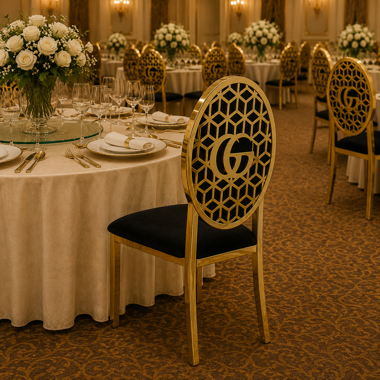 Luxury Gold Banquet Chair