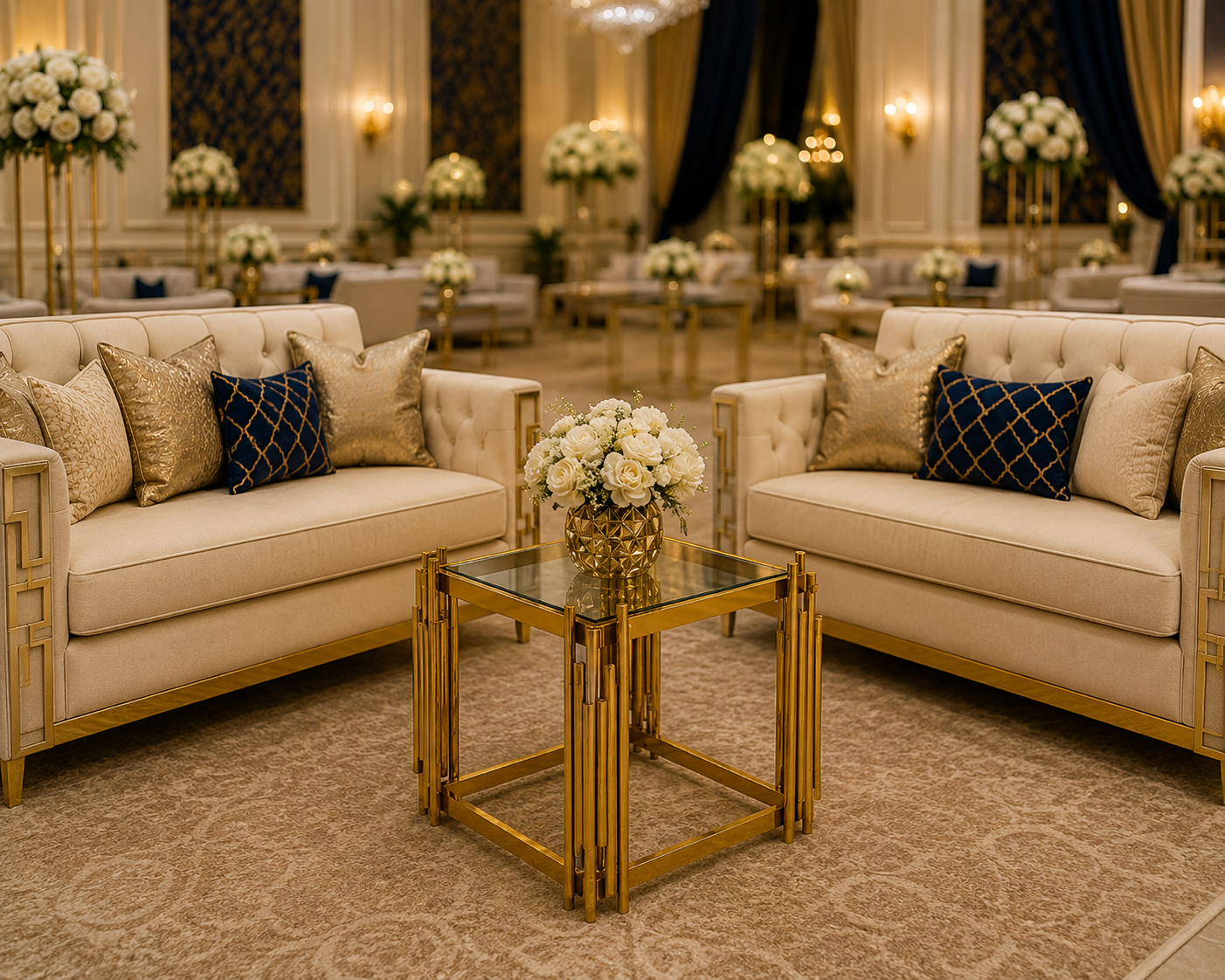 Luxury Gold Side Table
