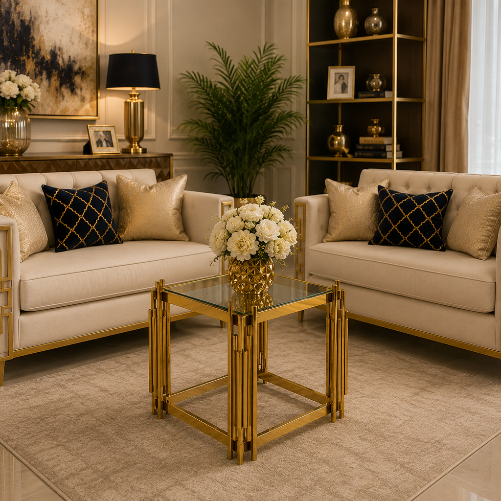 Luxury Gold Side Table