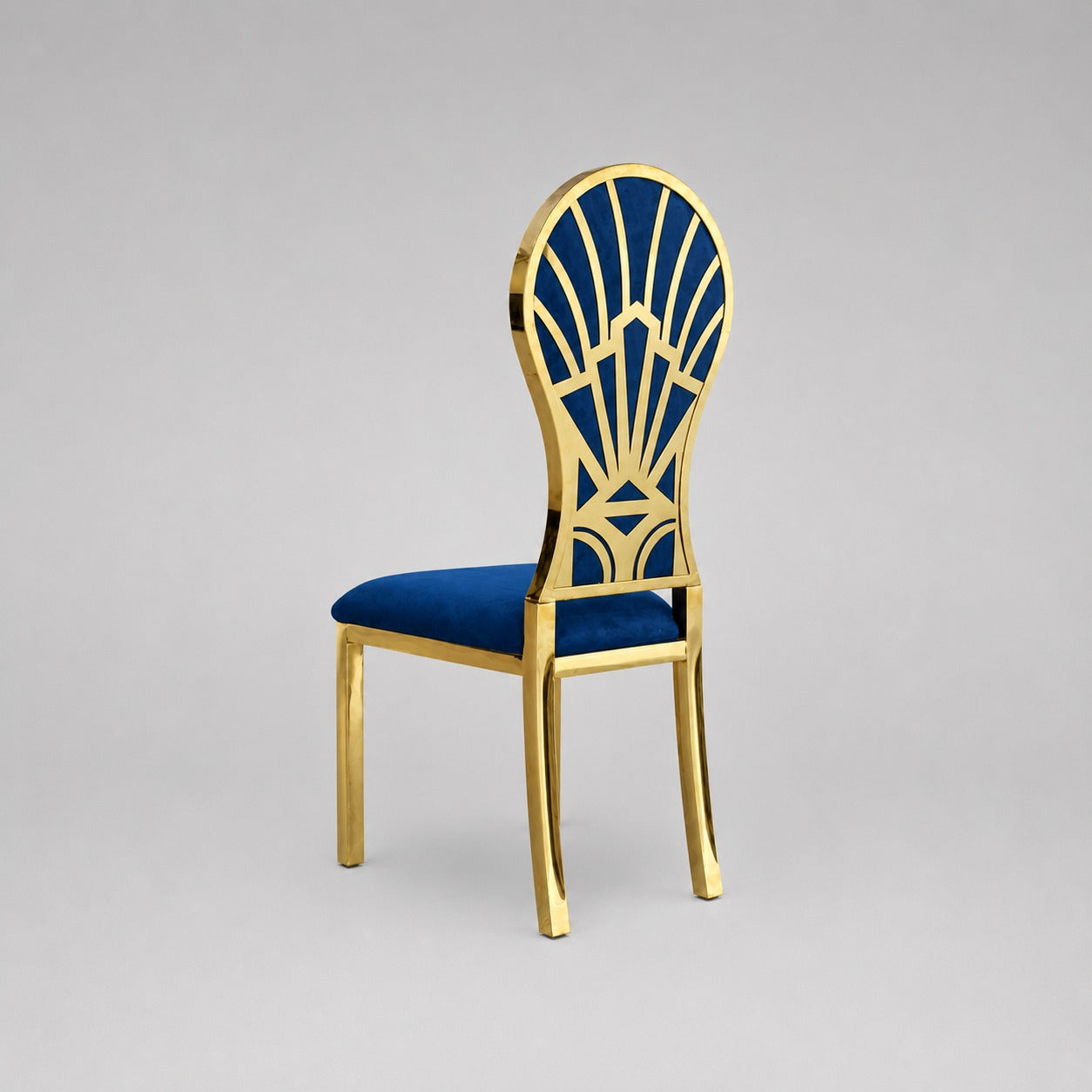 Shell Pattern Stainless Steel Chair