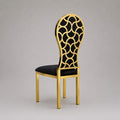 Shell Pattern Stainless Steel Chair