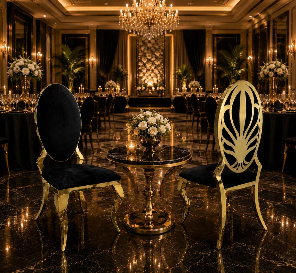 Oval-Back Dior Banquet Chair