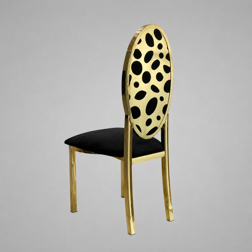 Oval-Back Dining Straight Banquet Chair