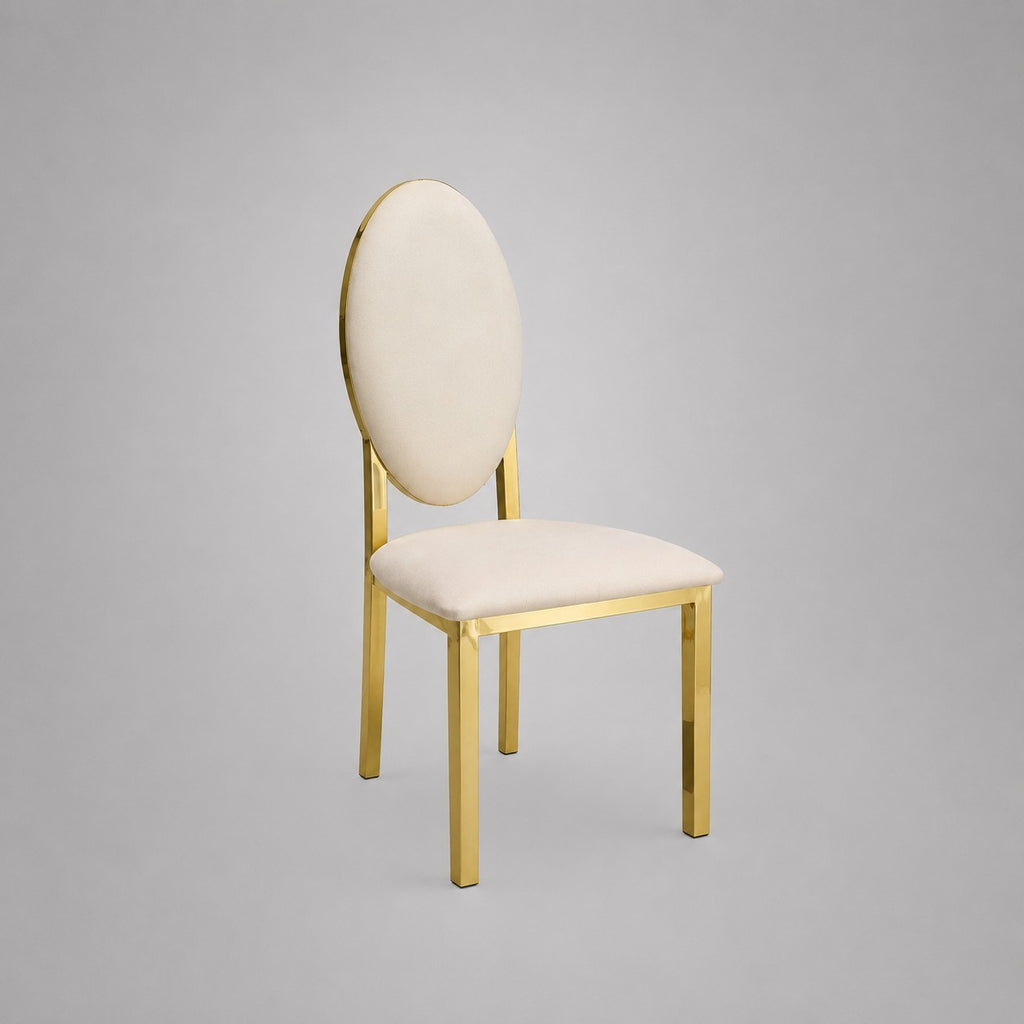 Oval-Back Dining Straight Banquet Chair