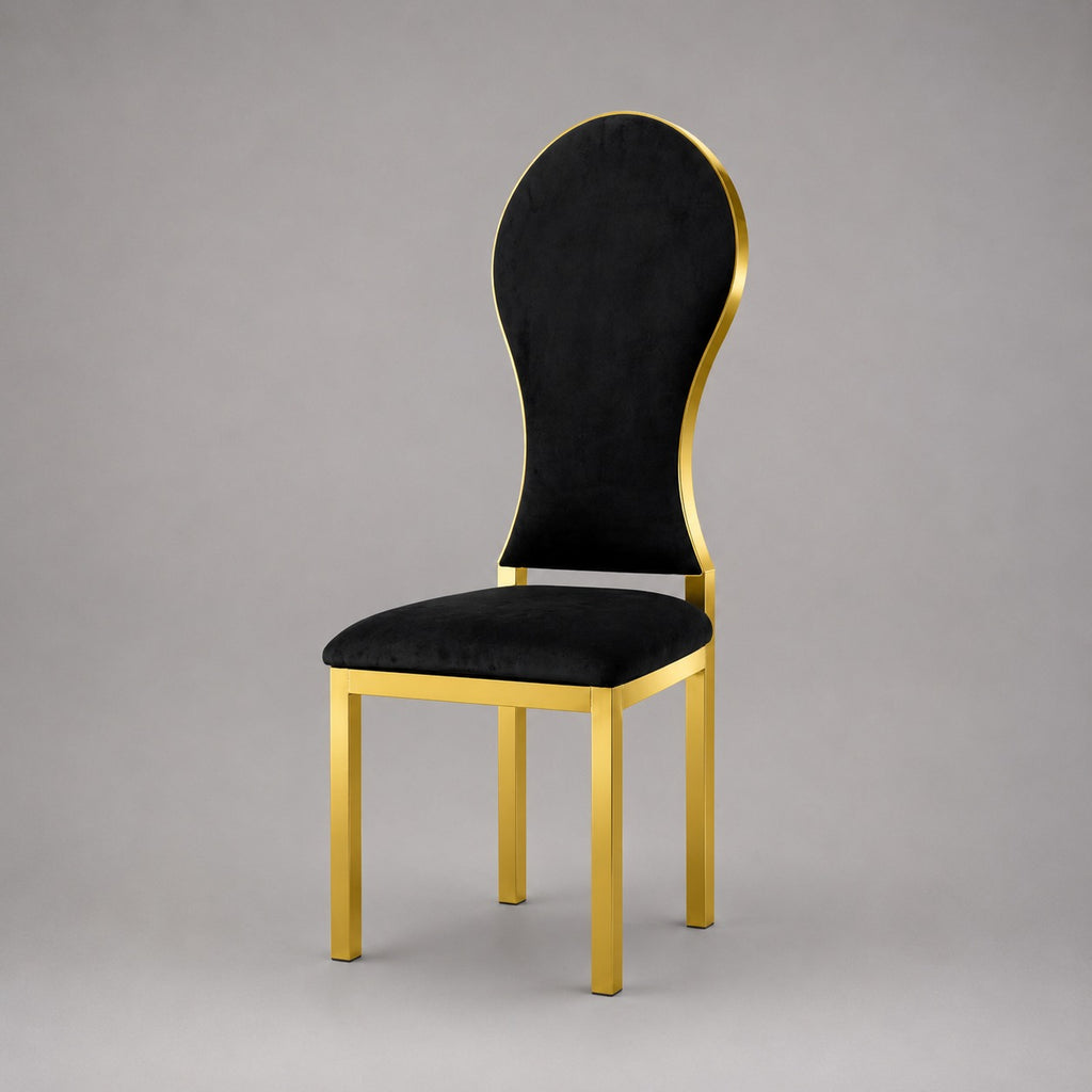 Shell Pattern Stainless Steel Chair