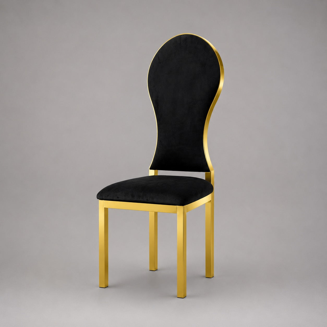 Shell Pattern Stainless Steel Chair