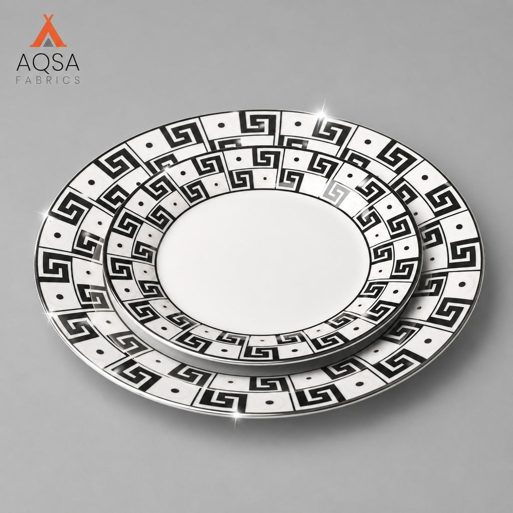 Greek Pattern Plate Set