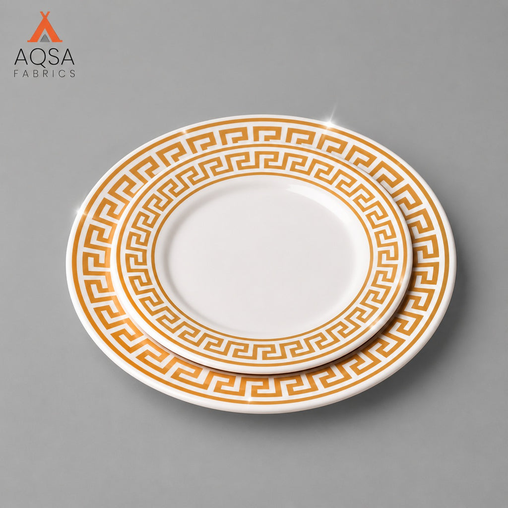 Greek Pattern Plate Set