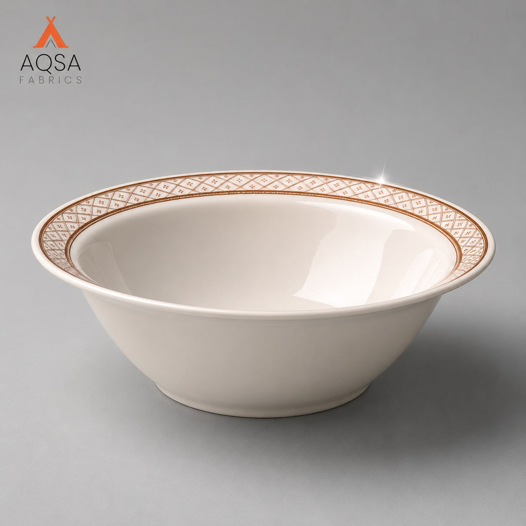 Patterned Gold Serving Bowl