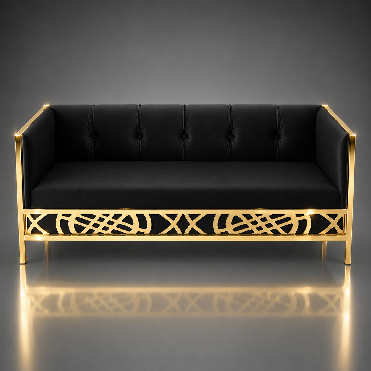 Central Grid Pattern Sofa