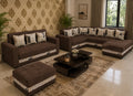 Classic Brown Family Sofa Set