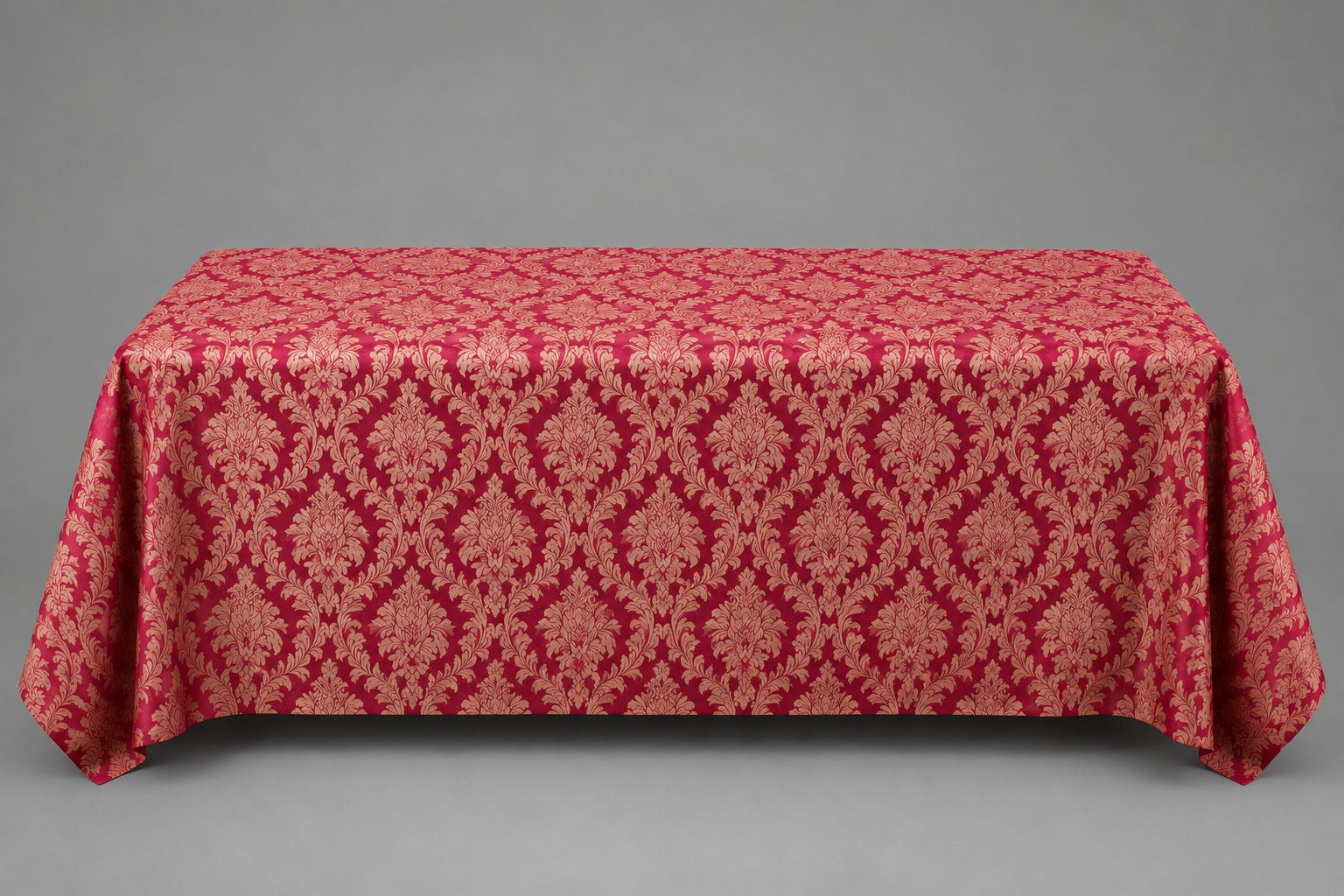 Royal Crimson Damask Table Linen