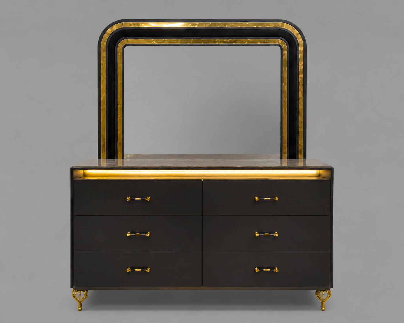 Midnight Gold Executive Bedroom Set