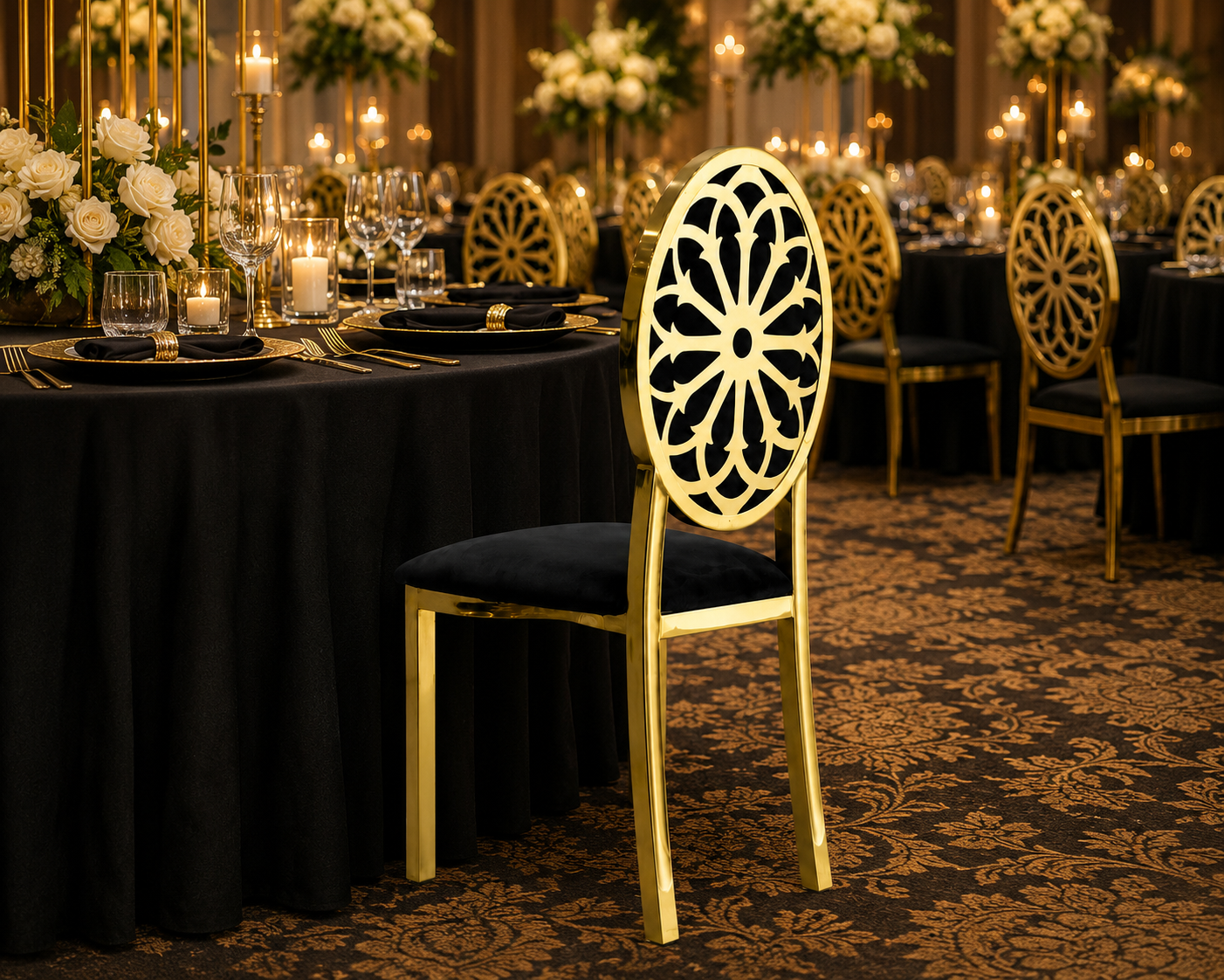 Luxury Gold Banquet Chair