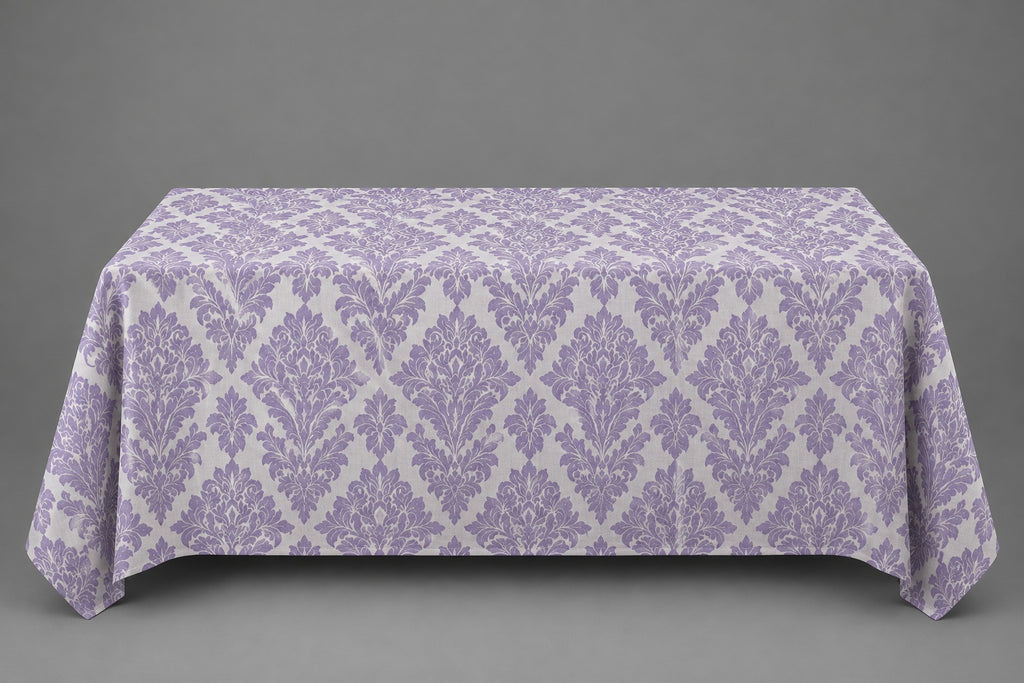 Lavender Damask Banquet Linen