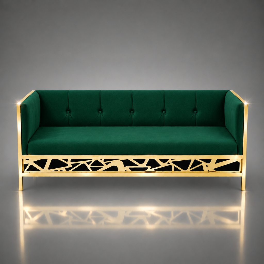 Abstract Triangle Pattern Sofa