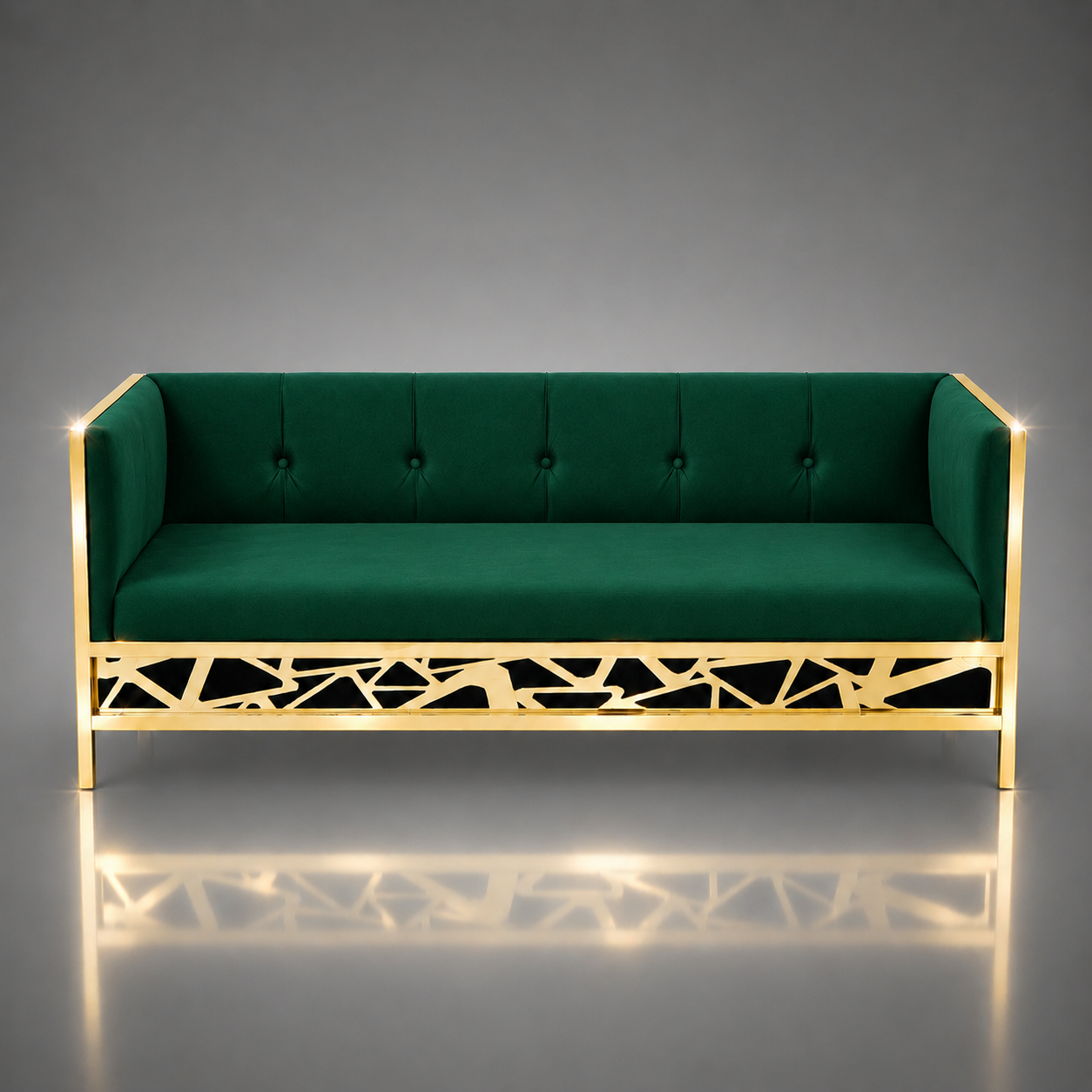 Abstract Triangle Pattern Sofa