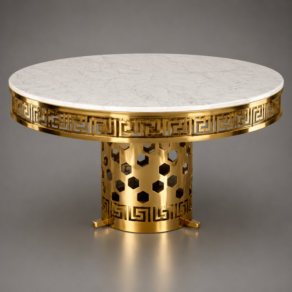 Versace-Inspired Glam Dining Set