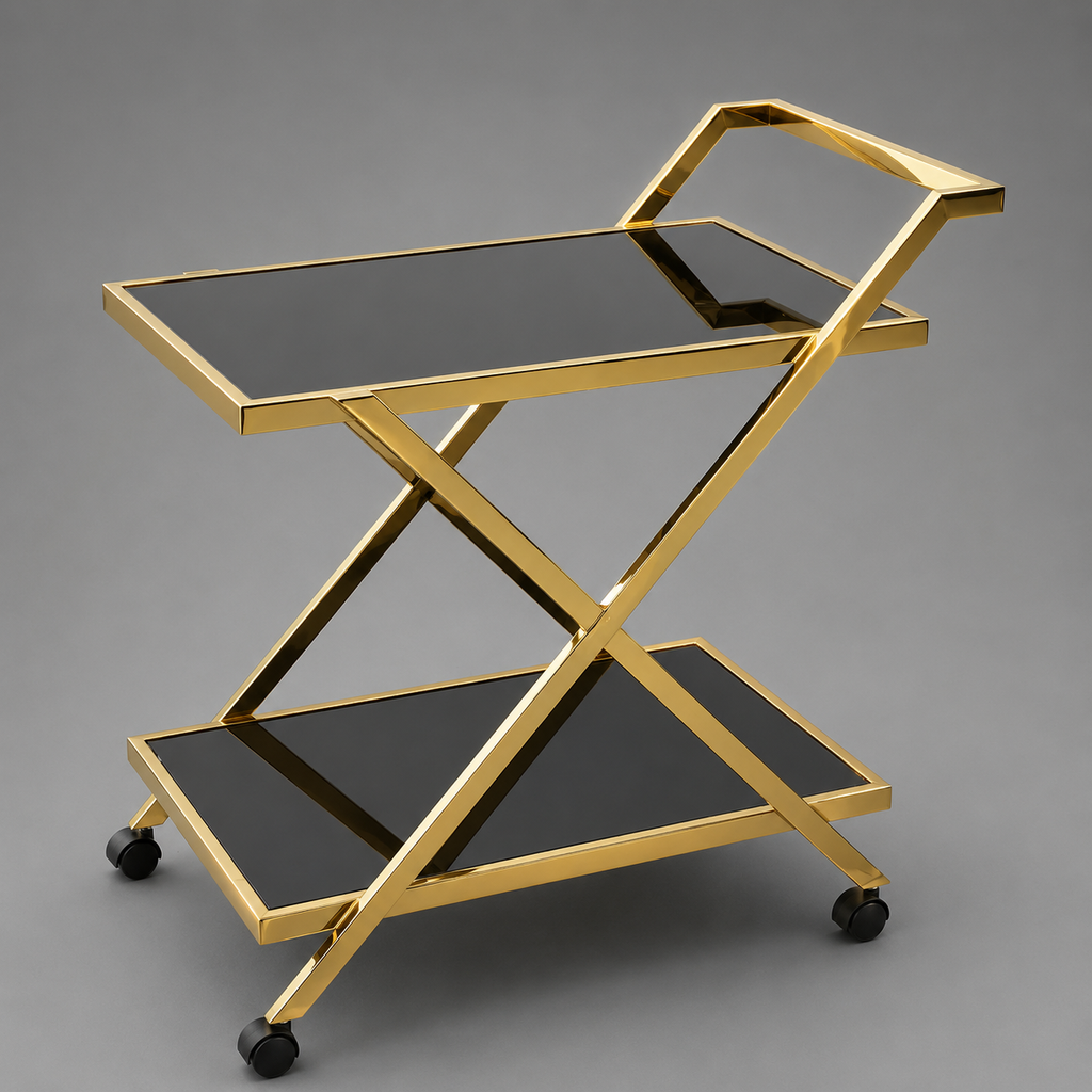 Modern Z-Frame Tea Trolley