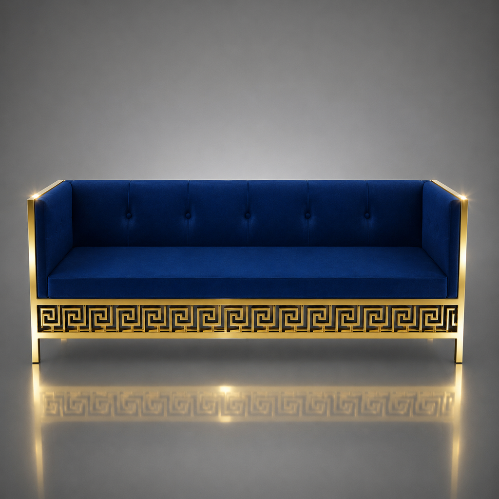Greek Key Pattern Sofa