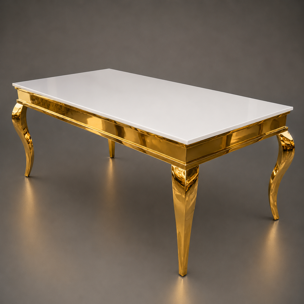 Quilted Oval-Back Luxury Dining Set
