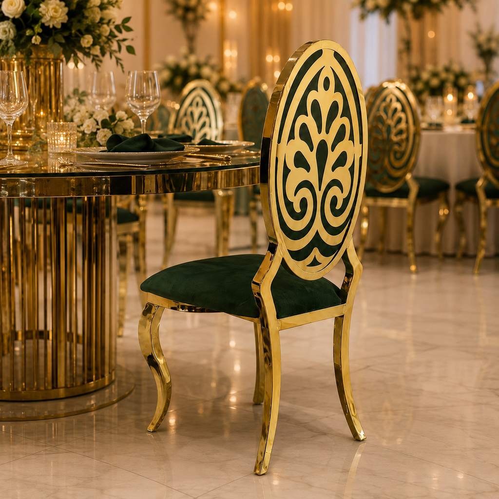 Oval-Back Dior Banquet Chair