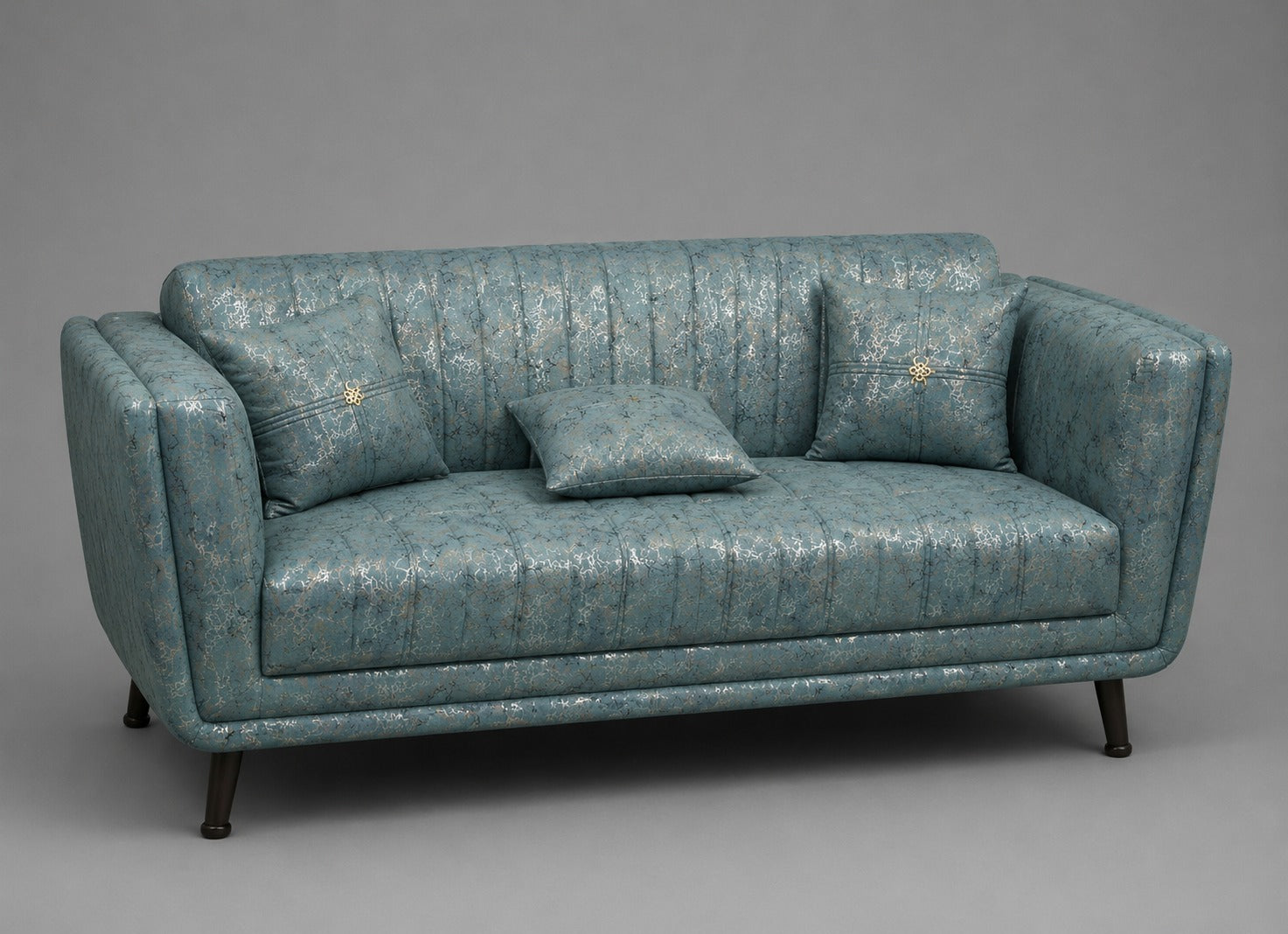 Skyline Blue Modern Sofa Set