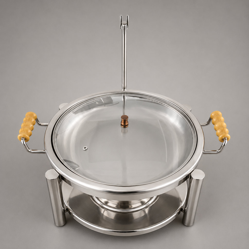 Classic Roll-Top Round Chafer