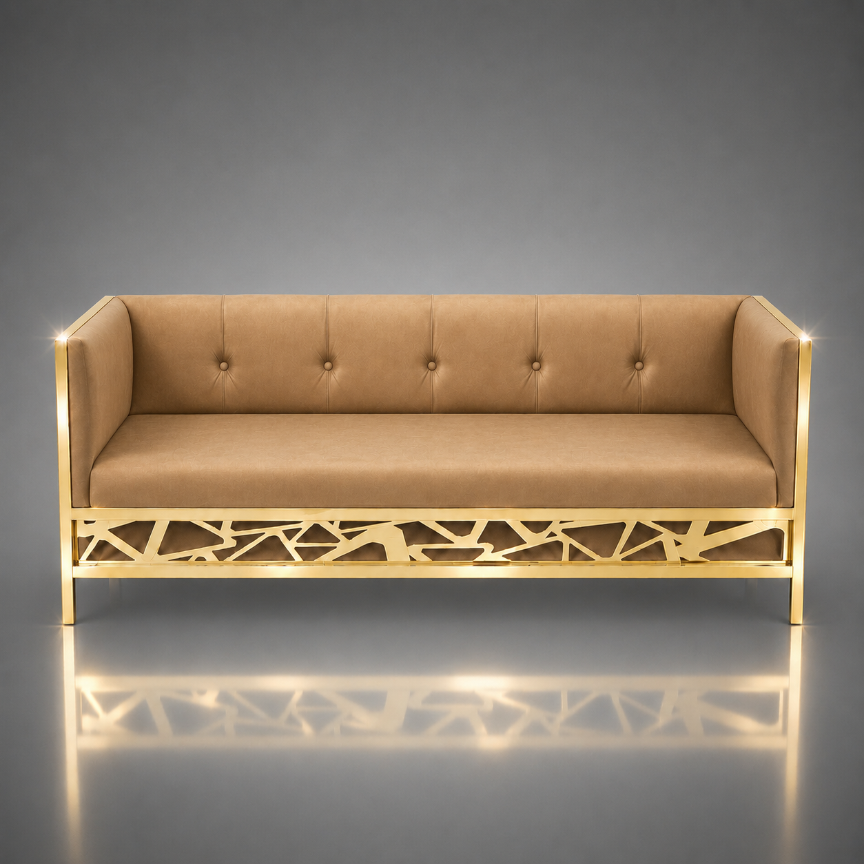 Abstract Triangle Pattern Sofa