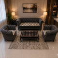 Chesterfield Grey Sofa Set