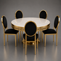 Versace-Inspired Glam Dining Set