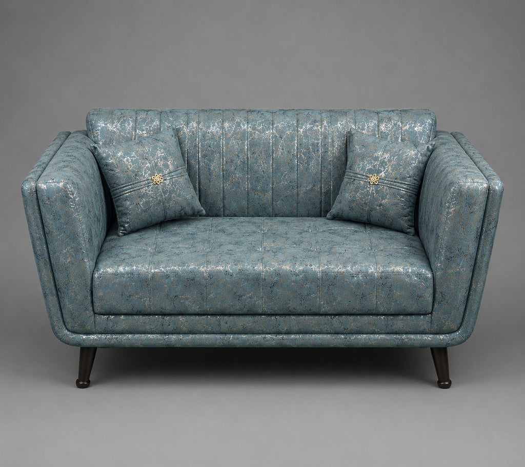 Skyline Blue Modern Sofa Set
