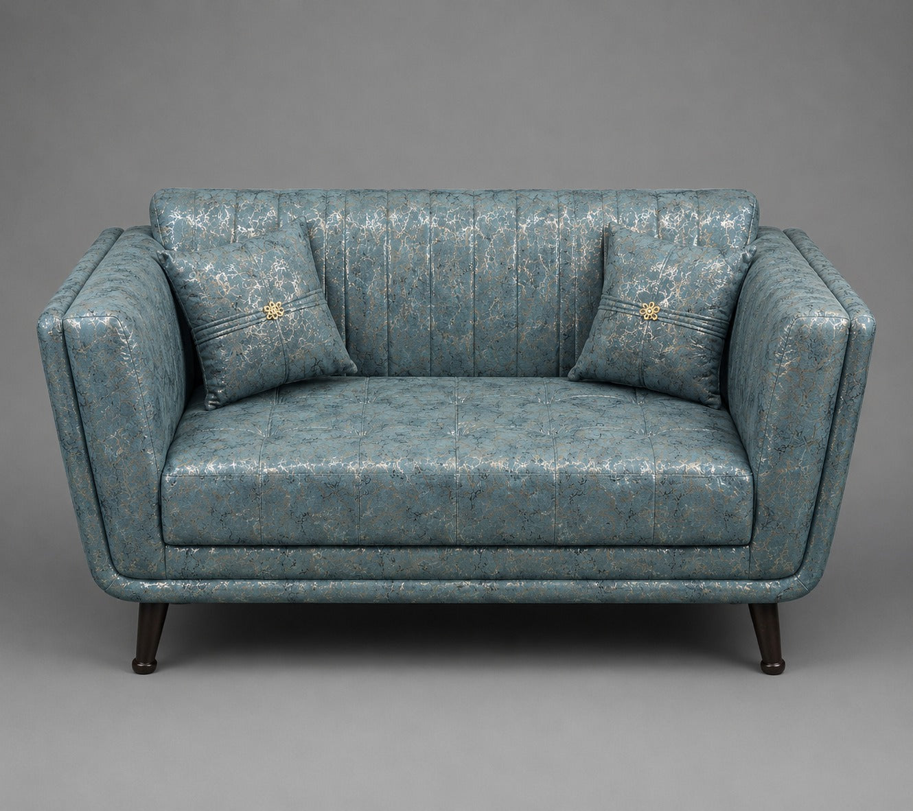 Skyline Blue Modern Sofa Set