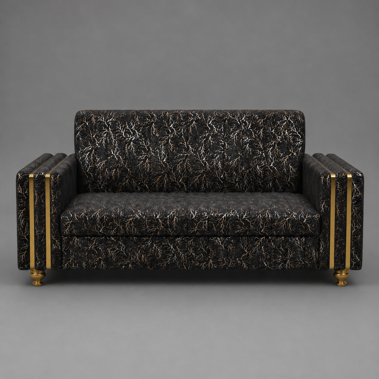 Imperial Noir Gold Sofa Set